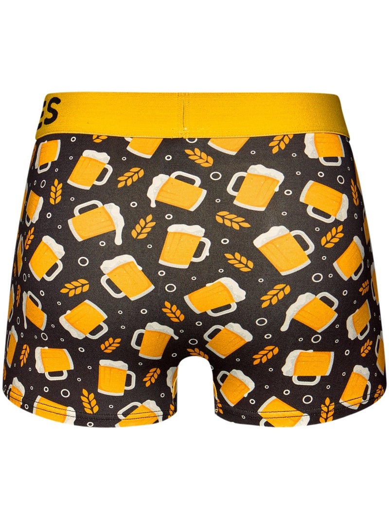 Boxer Court Homme Mousse Savoureuse Jaune - Kiabi