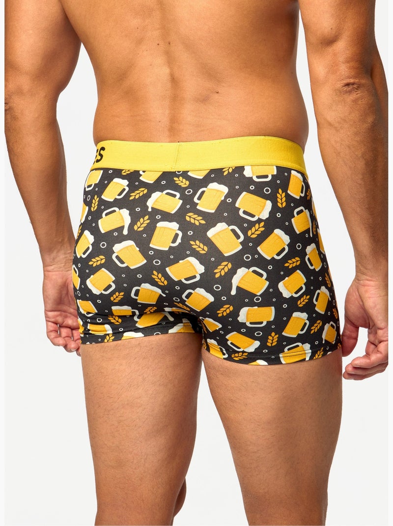 Boxer Court Homme Mousse Savoureuse Jaune - Kiabi