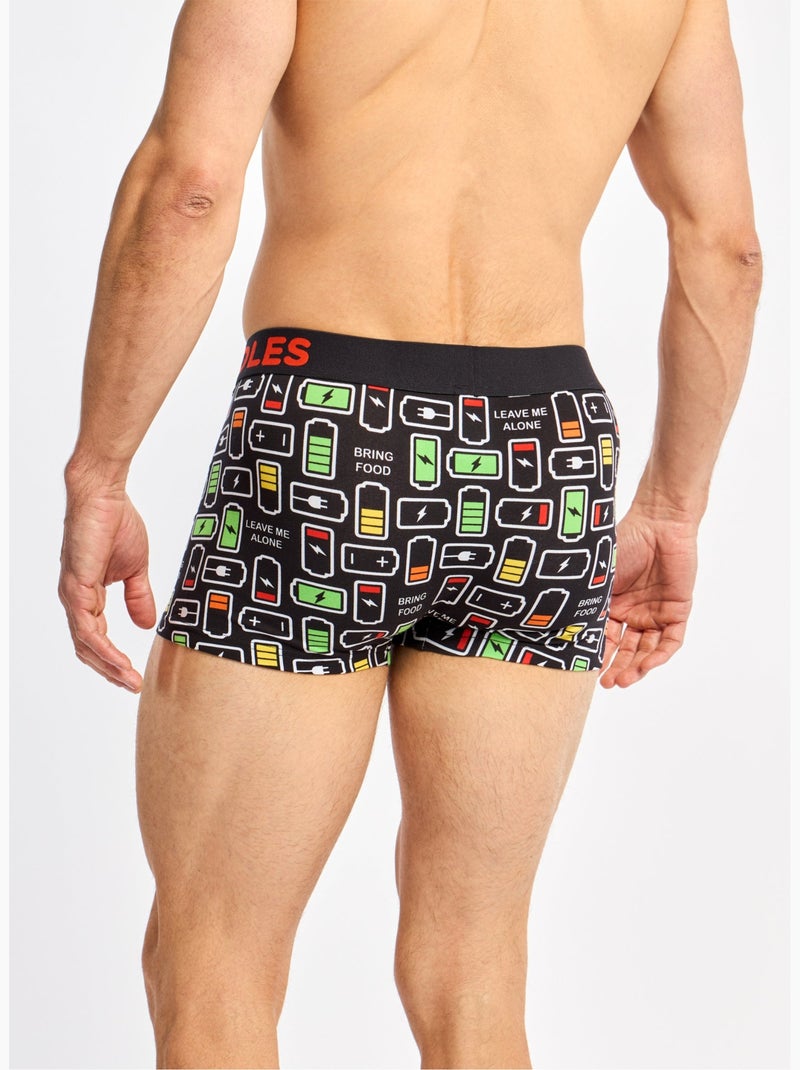 Boxer Court Homme Recharge de Batteries Kaki - Kiabi
