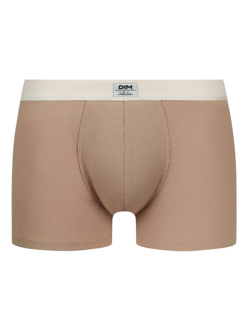 Boxer court rayé Elegant Beige - Kiabi