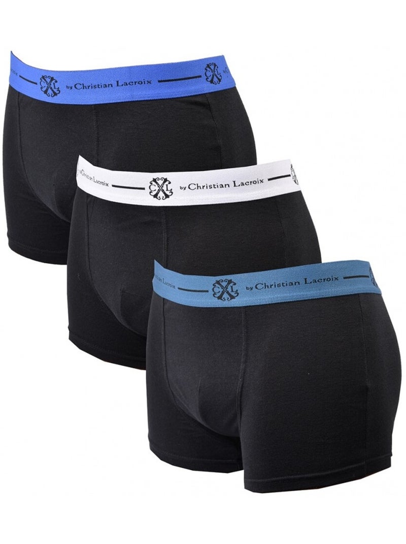 Boxer CXL By LACROIX - Pack de 3 Noir Multicolore - Kiabi