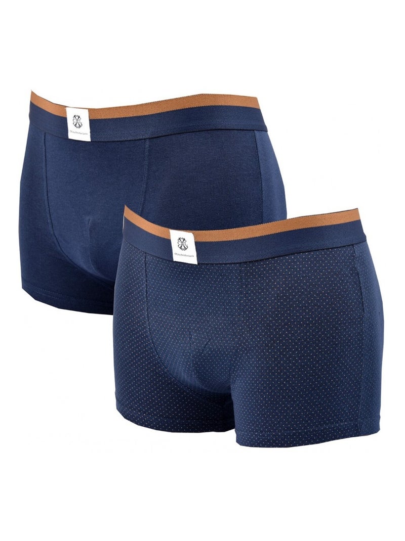 Boxer CXL By LACROIX X2 - Pack de 2 Bleu marine - Kiabi