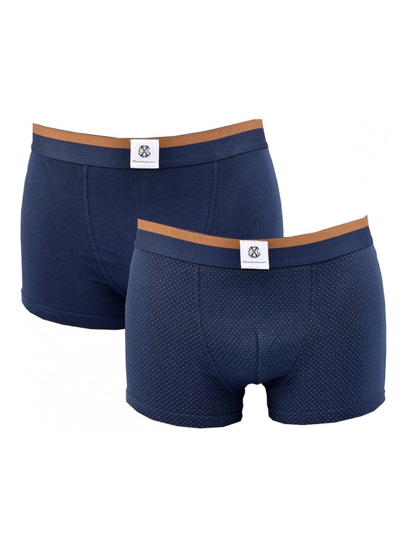 Boxer CXL By LACROIX X2 - Pack de 2 Bleu marine - Kiabi
