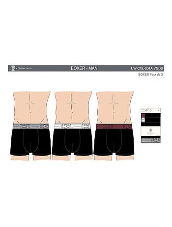 Boxer CXL By LACROIX X3 - Pack de 3