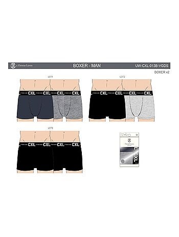 Boxer CXL By LACROIX X6 - Pack de 6