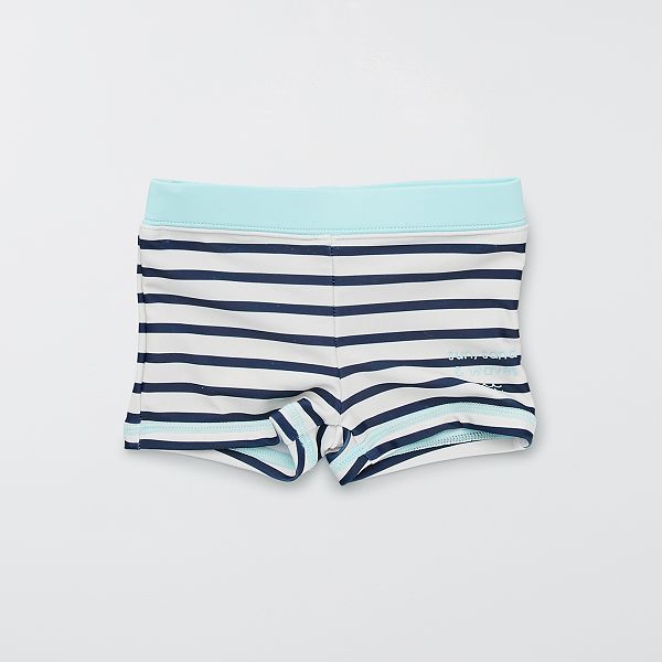 Boxer De Bain Bebe Garcon Blanc Bleu Kiabi 6 00