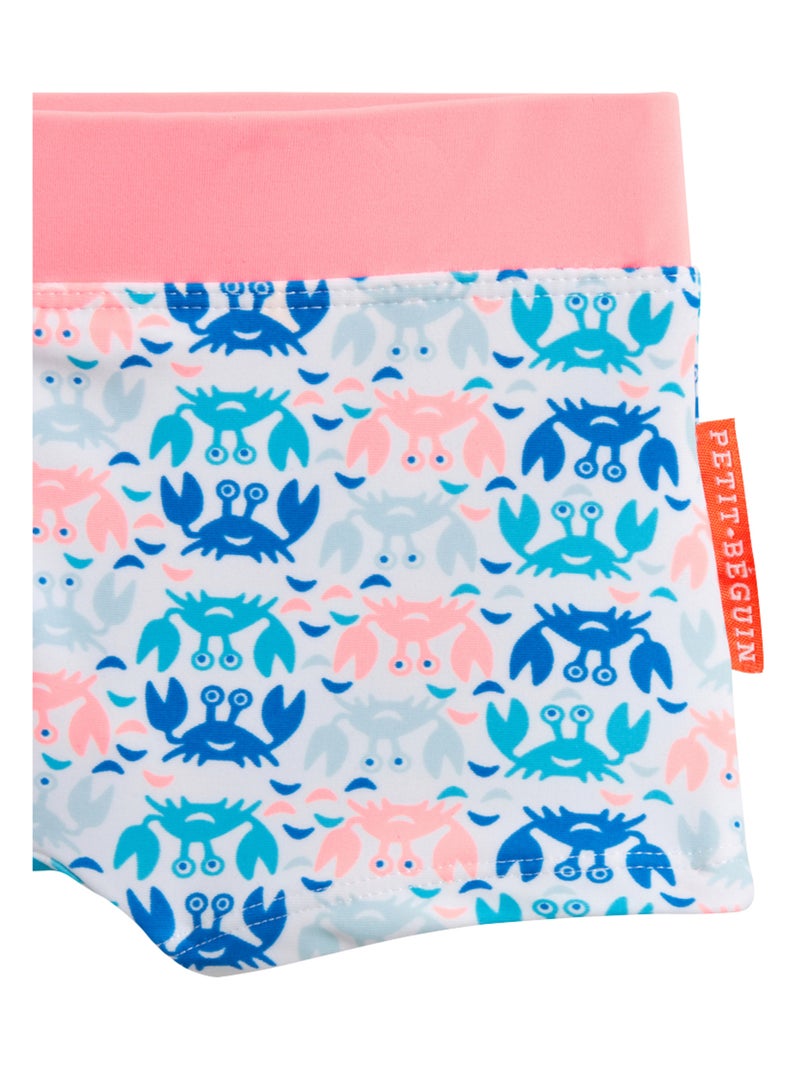 Boxer de bain enfant Clap Clap Orange - Kiabi