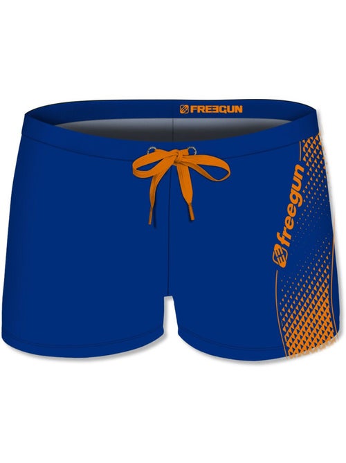Boxer de bain enfant imprimé uni Blue Freegun - Kiabi