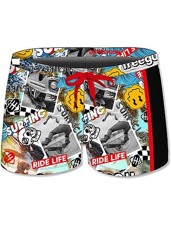 Boxer de bain enfant imprimé vibes freegun