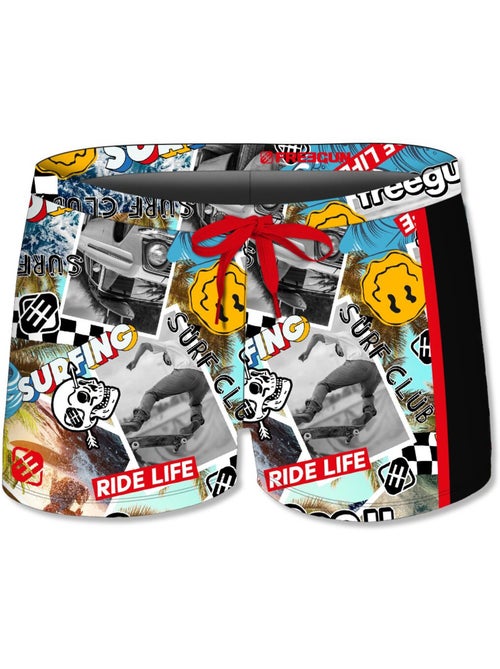 Boxer de bain enfant imprimé vibes freegun - Kiabi Boxer de bain enfant imprimé vibes freegun - Kiabi