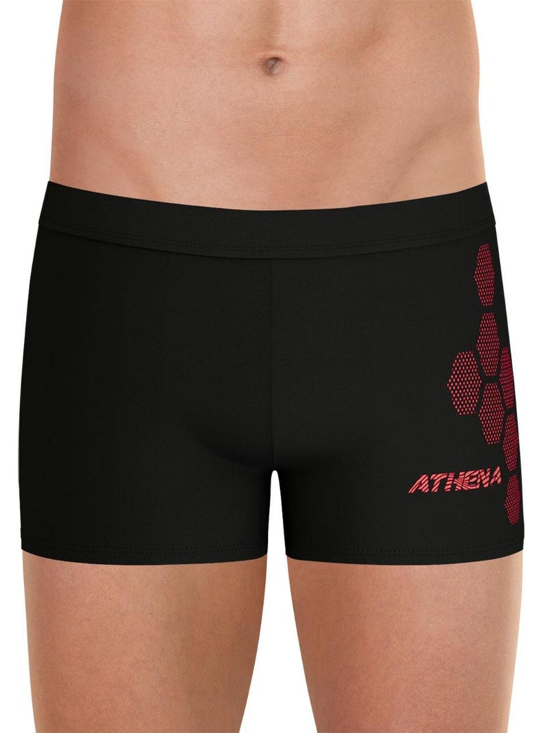 Boxer de bain homme Sport serigraphie Noir - Kiabi