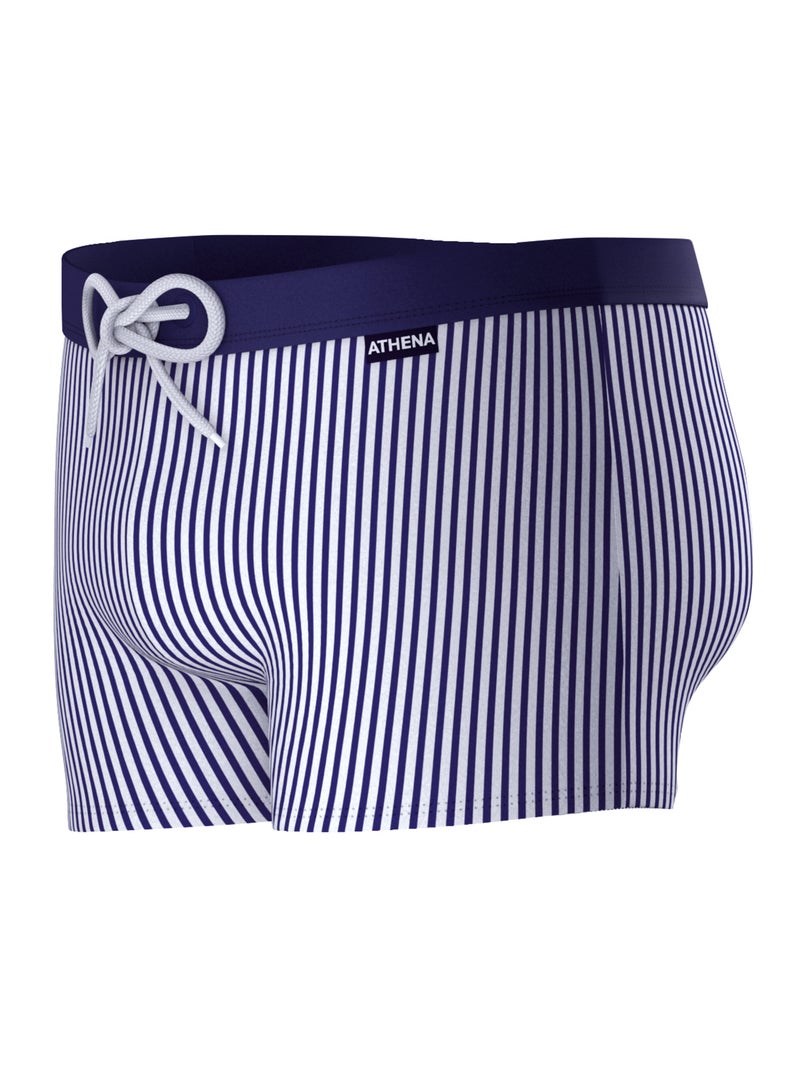 Boxer de bain homme Summer Camp Athena Blanc Bleu - Kiabi