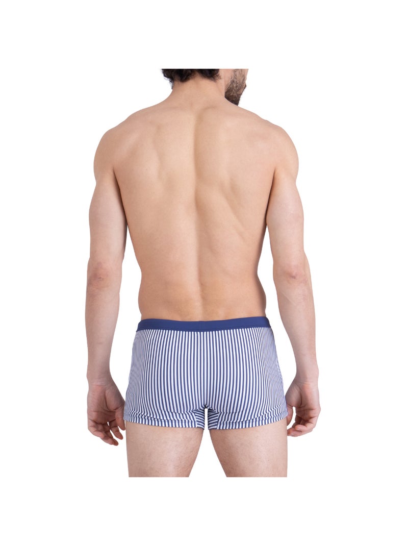 Boxer de bain homme Summer Camp Athena Blanc Bleu - Kiabi