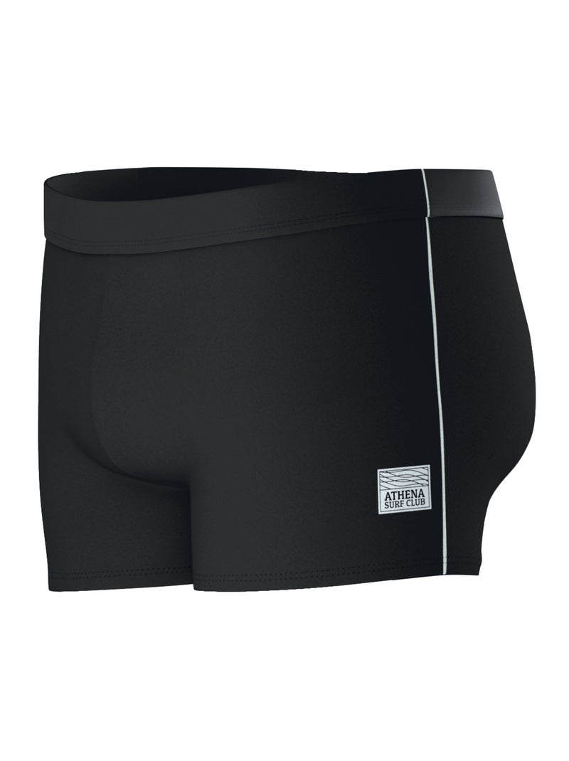 Boxer de bain homme Uni Surf Club Athena Noir Gris - Kiabi