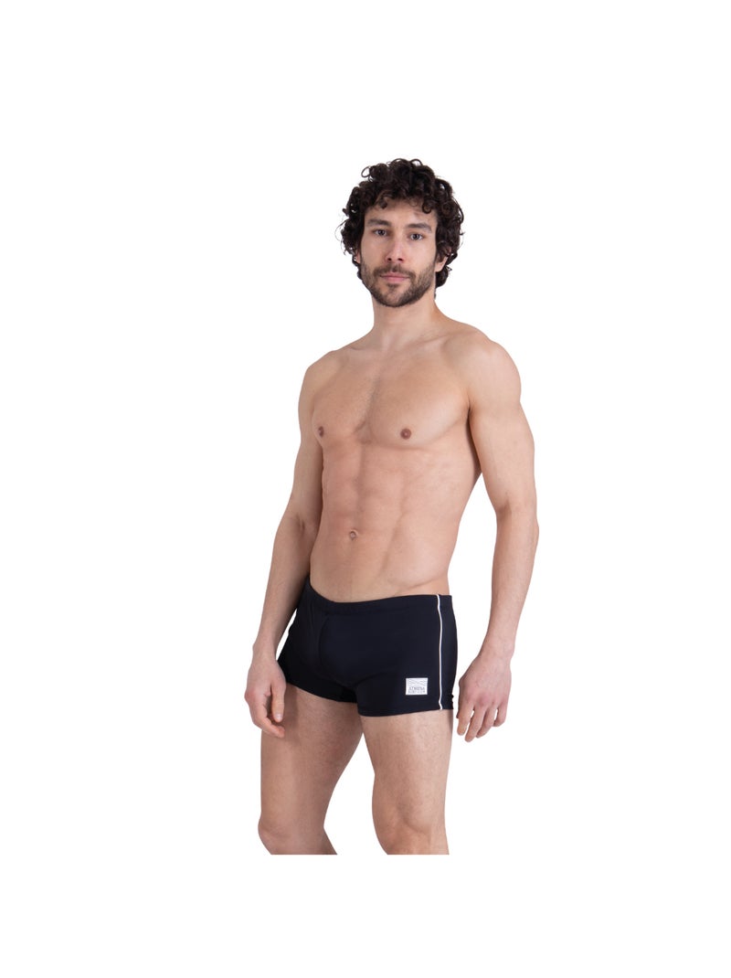 Boxer de bain homme Uni Surf Club Athena Noir Gris - Kiabi