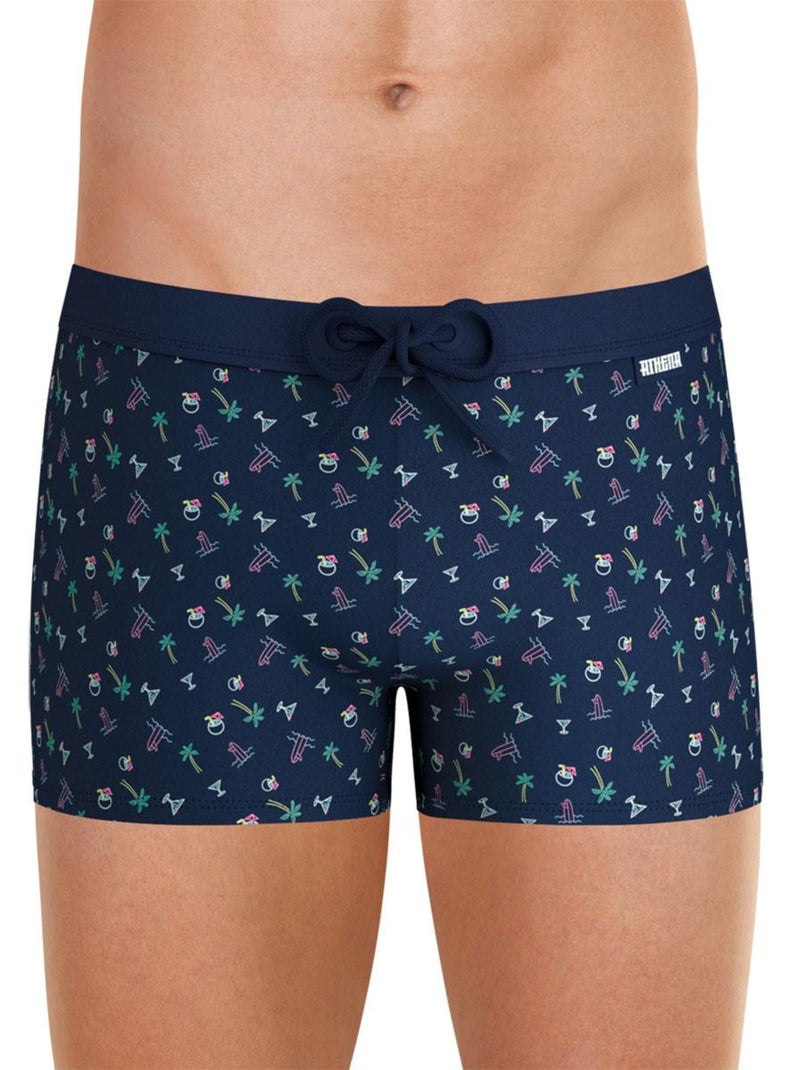 Boxer de bain homme Wave Bleu marine - Kiabi