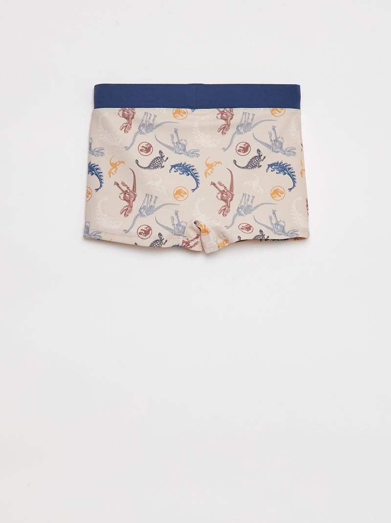 Boxer de bain 'Jurassic World' Beige - Kiabi