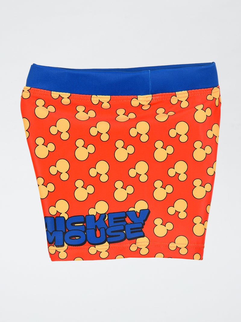 Boxer de bain 'Mickey' 'Disney' Rouge - Kiabi