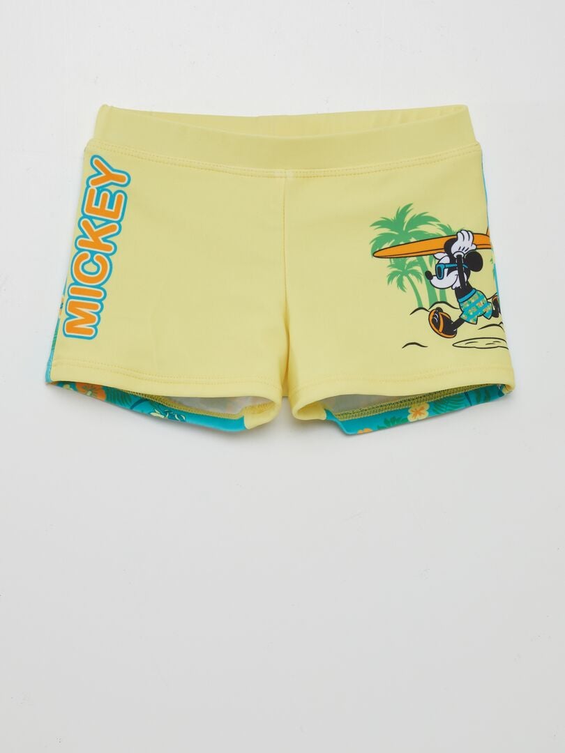 Boxer de bain 'Mickey' Jaune - Kiabi