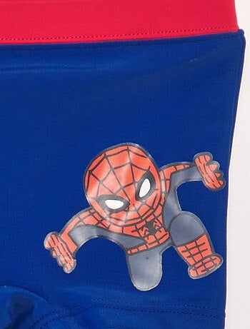 Boxer Spiderman Enfant Maillot De Bain Boxer Garçon Spiderman - Bleu - Taille 6 Ans - Polyester/Élasthanne Boxer De Bain