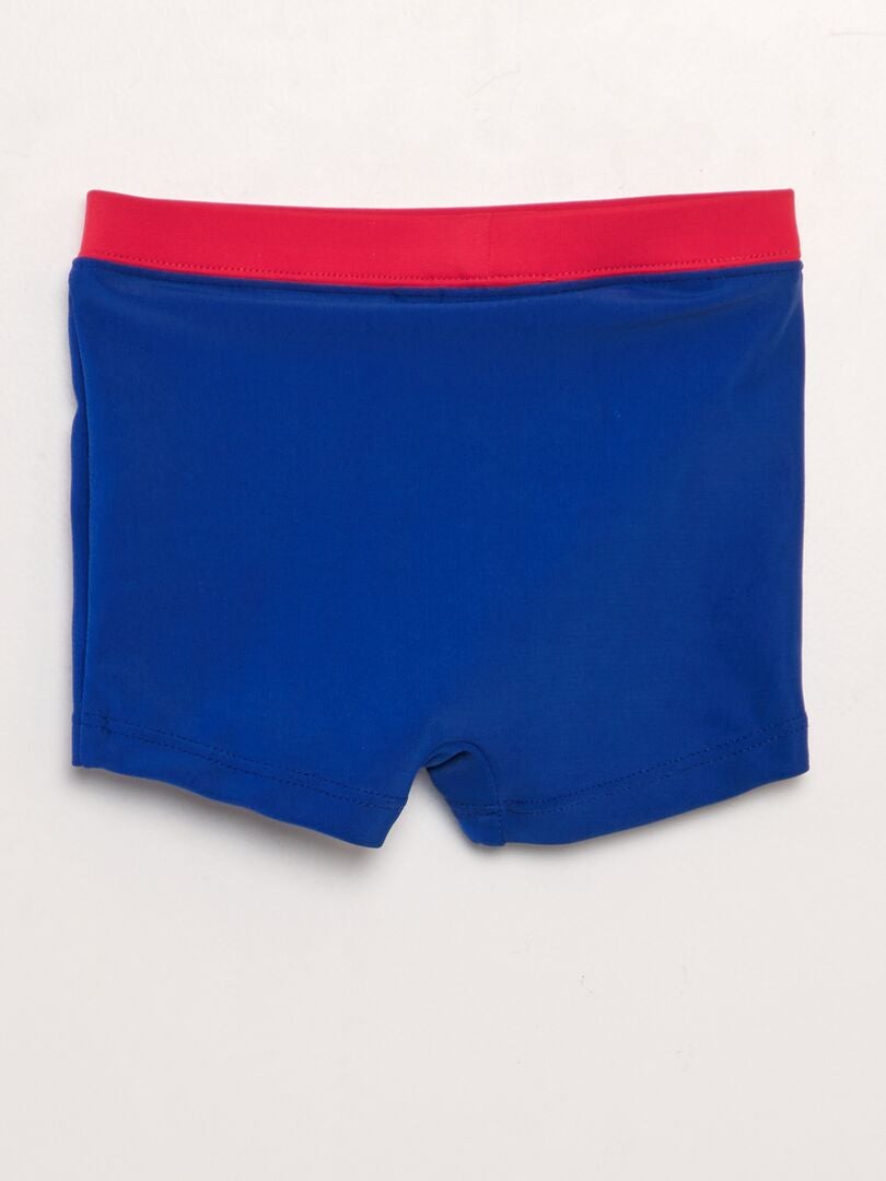 Maillot De Bain Boxer Spiderman Garçon 6 Ans - Bleu Polyester élasthanne