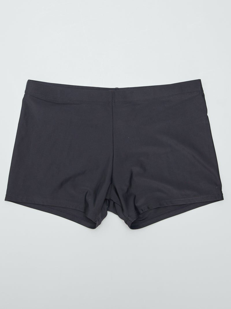 Boxer de bain uni noir - Kiabi