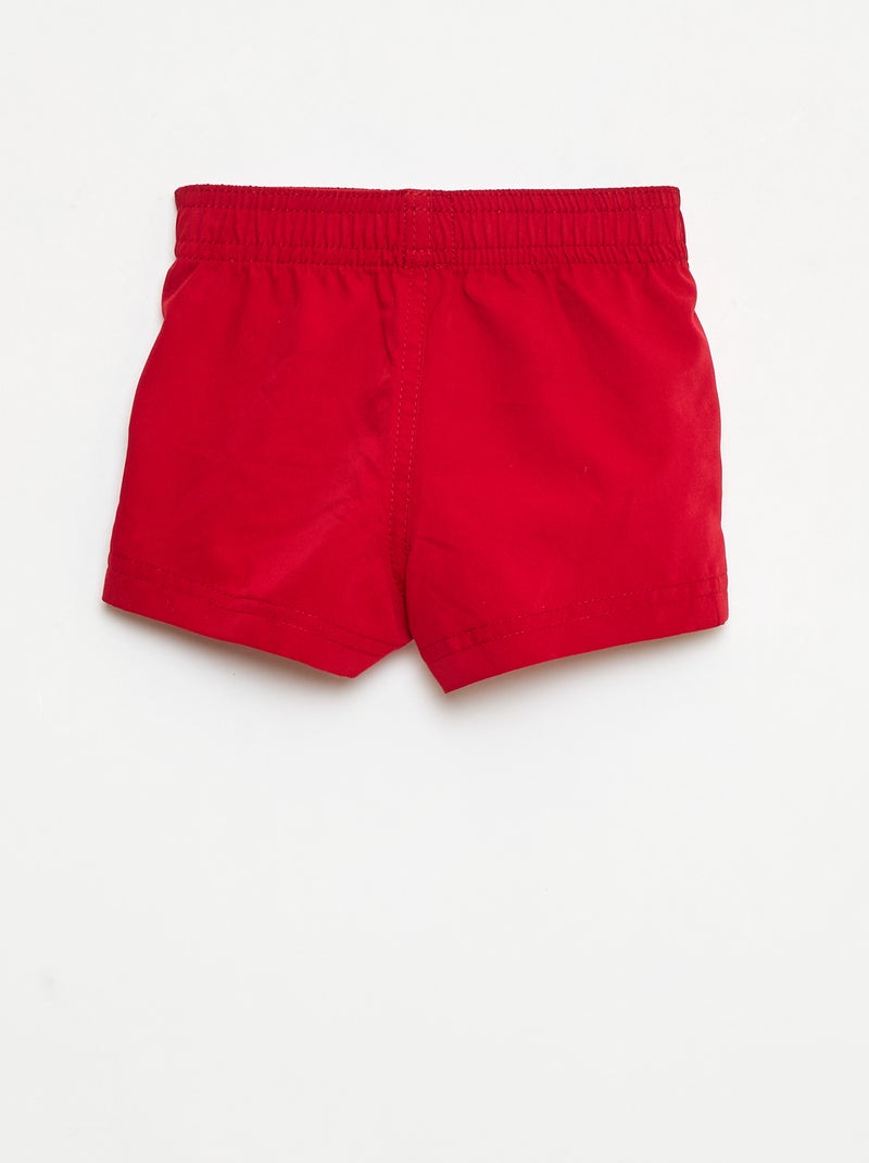 Boxer de bain uni Rouge - Kiabi