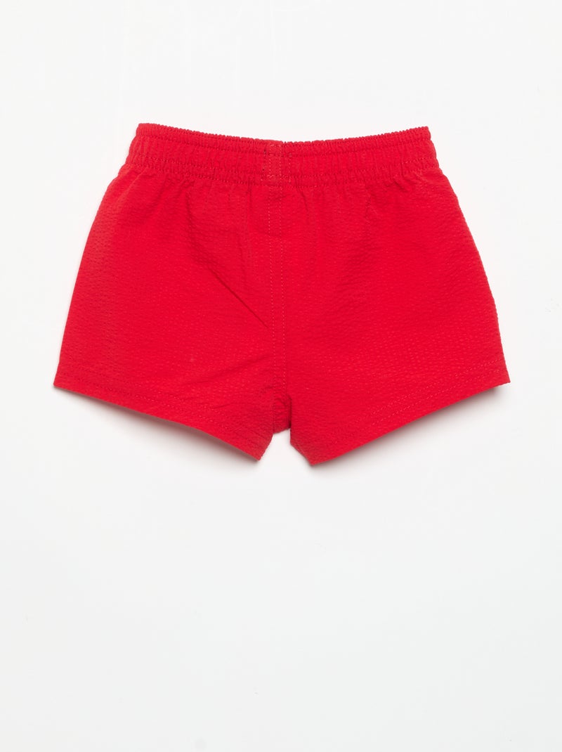 Boxer de bain uni Rouge - Kiabi