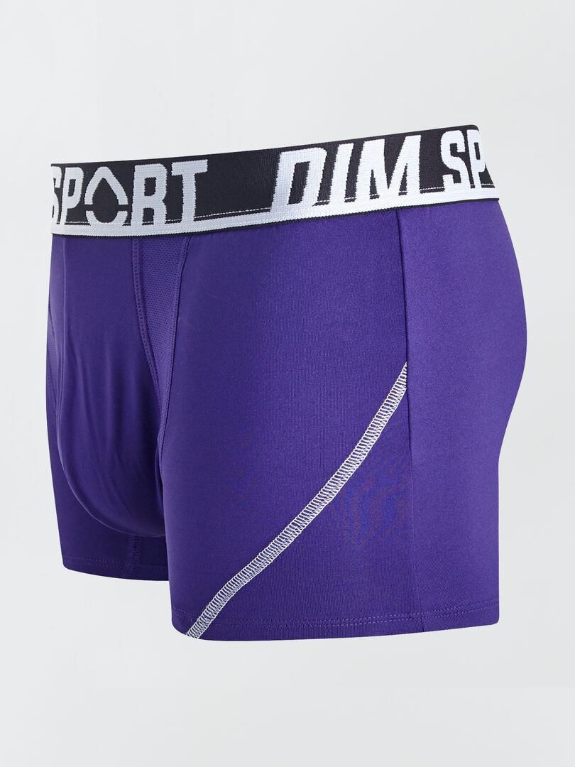 Lot de 3 boxers 'Dim sport' - noir/violet - Kiabi - 26.00€