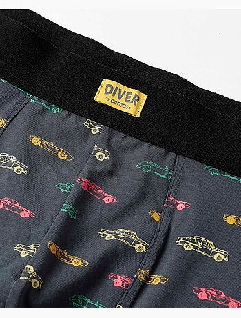 Boxer DIVER pour homme Motif voitures (boîte de 2 unités)