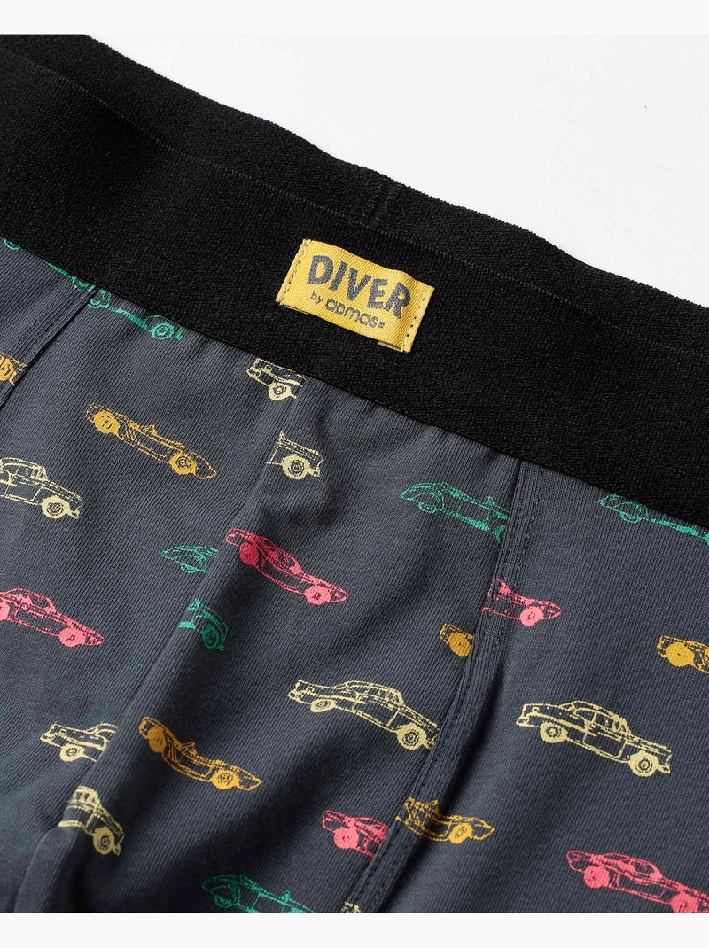 Boxer DIVER pour homme Motif voitures (boîte de 2 unités) Multicolore - Kiabi