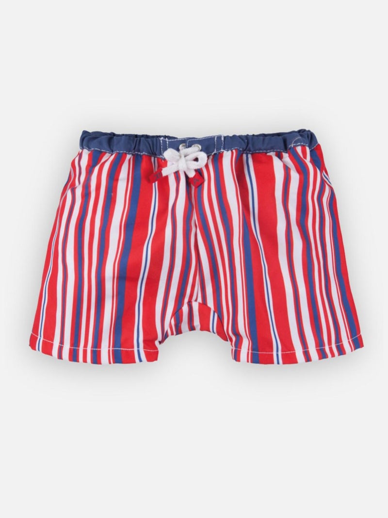 Boxer Double Protection Marin Boy Archimède Rouge - Kiabi