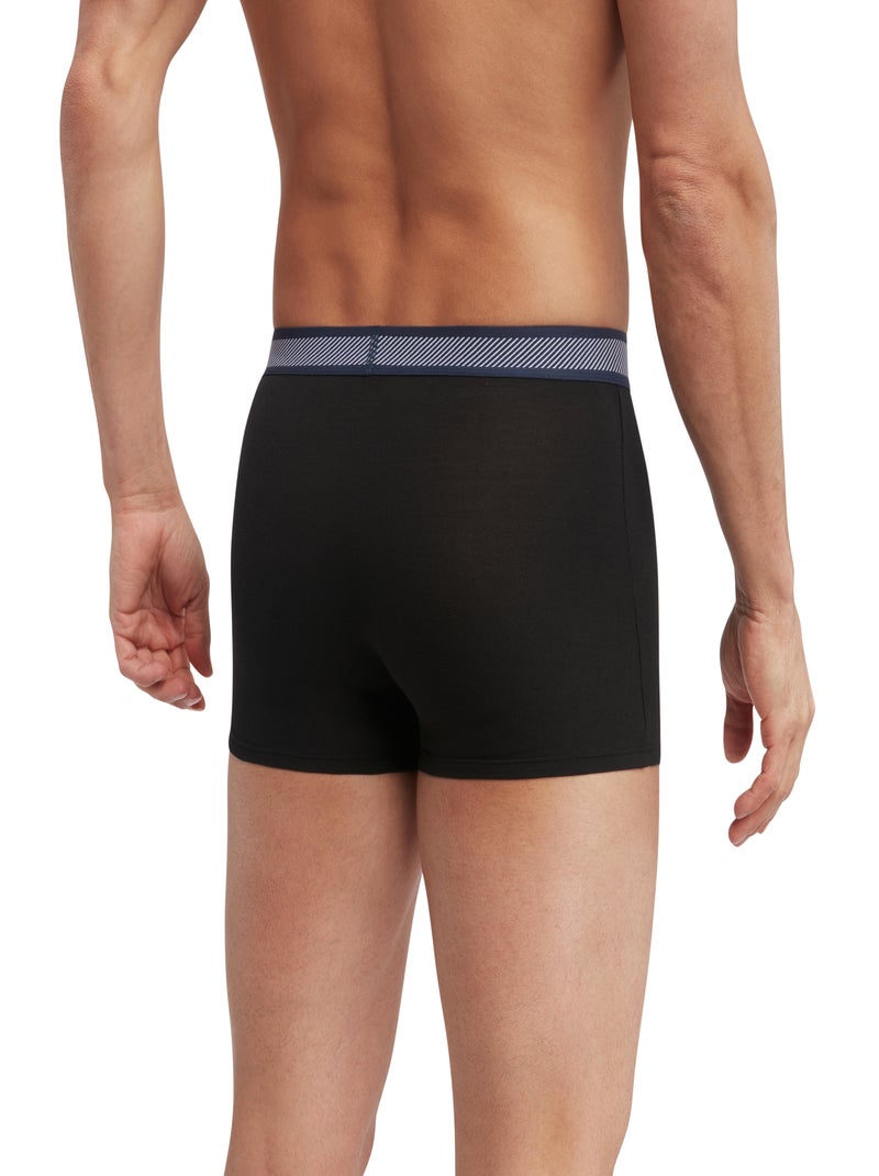 Boxer en coton modal Smart Noir - Kiabi
