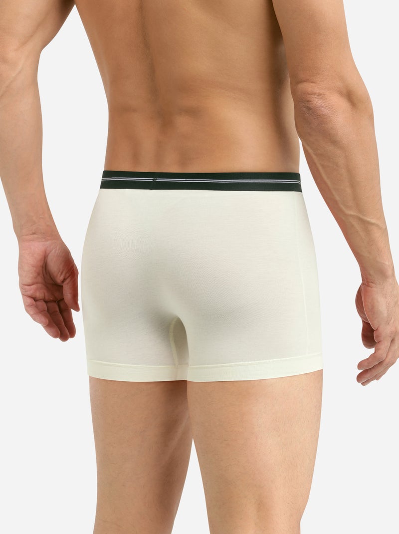 Boxer en microfibre Icons essentiel Blanc cassé - Kiabi