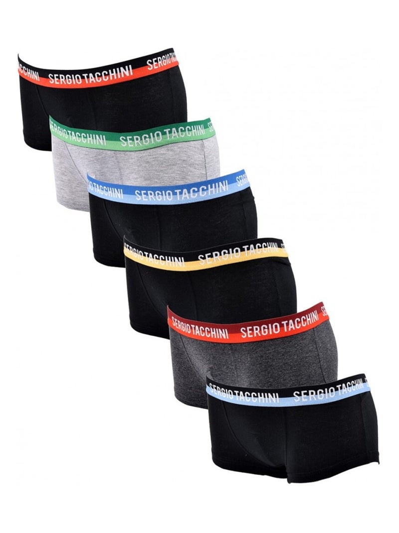 Boxer Enfant SERGIO TACCHINI - Pack de 6 Multicolore - Kiabi