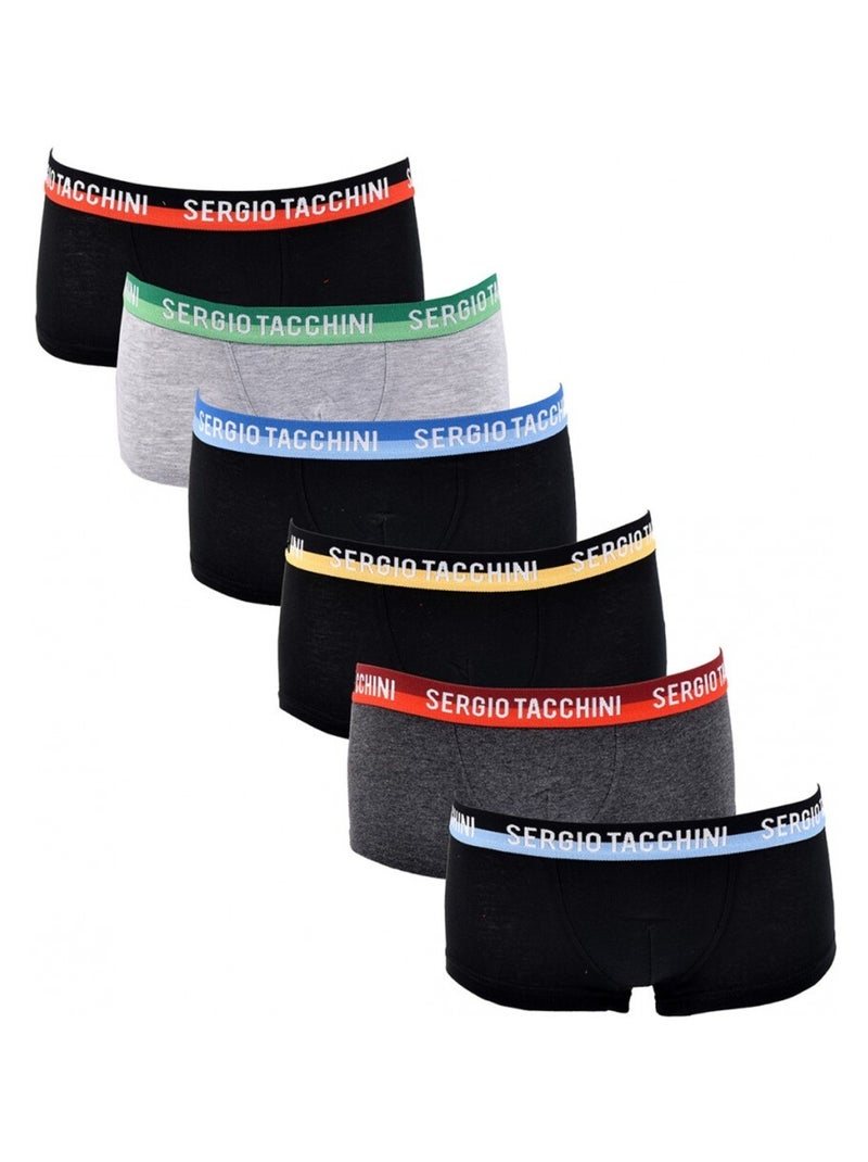 Boxer Enfant SERGIO TACCHINI - Pack de 6 Multicolore - Kiabi