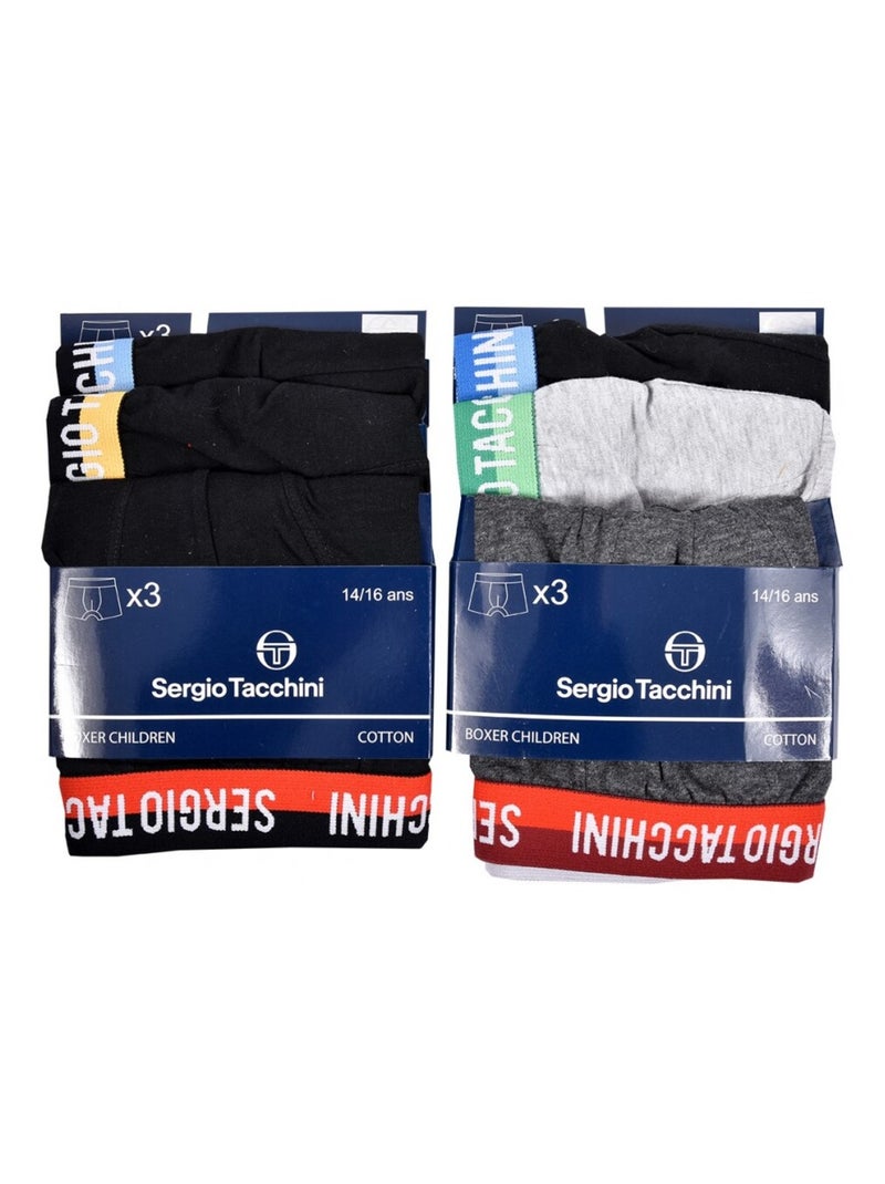 Boxer Enfant SERGIO TACCHINI - Pack de 6 Multicolore - Kiabi