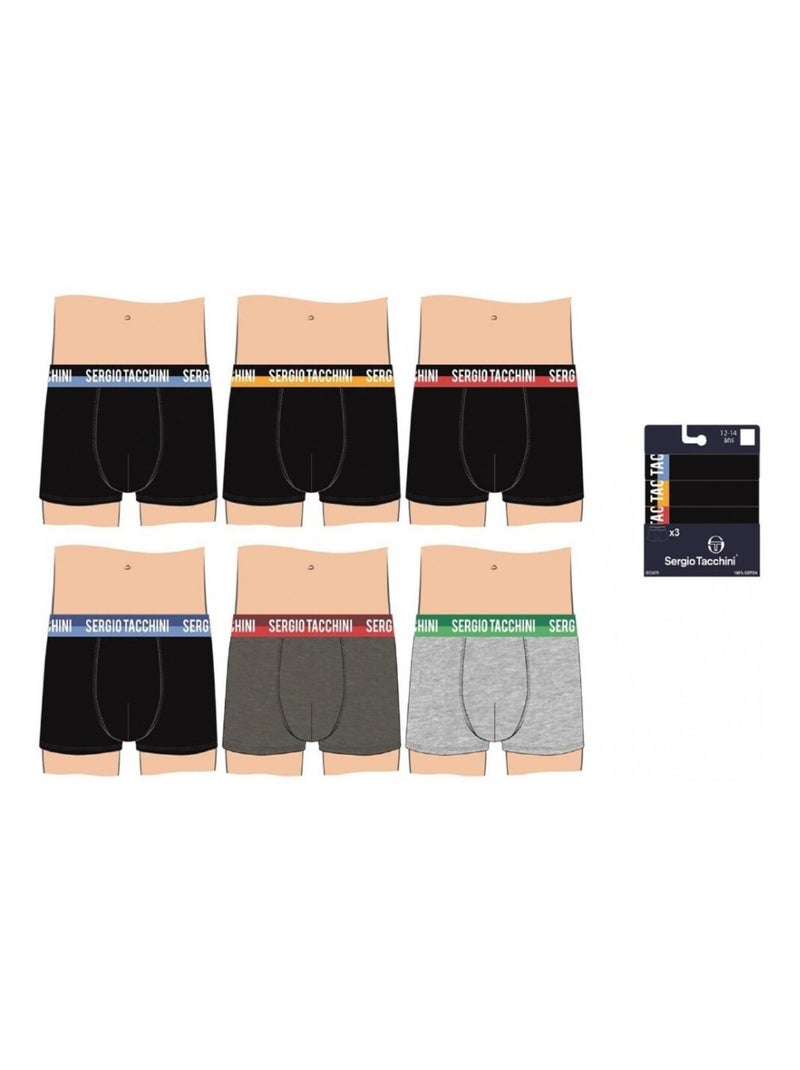 Boxer Enfant SERGIO TACCHINI - Pack de 6 Multicolore - Kiabi