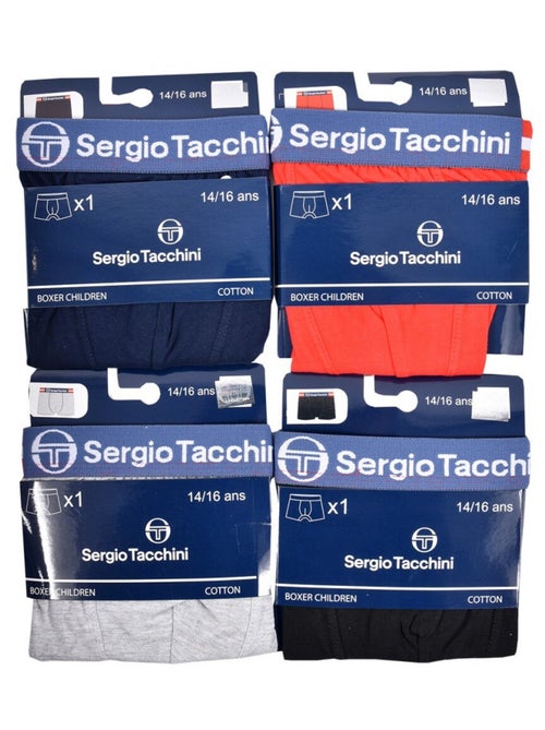 Boxer Enfant SERGIO TACCHINI Lot de 4 - Pack de 4 - Kiabi