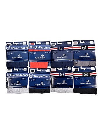 Boxer Enfant SERGIO TACCHINI Lot de 8 - Pack de 8