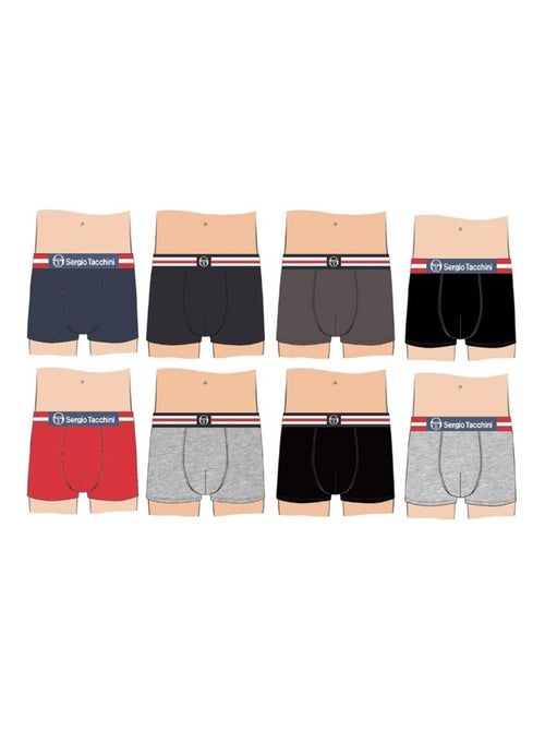 Boxer Enfant SERGIO TACCHINI Lot de 8 - Pack de 8 - Kiabi