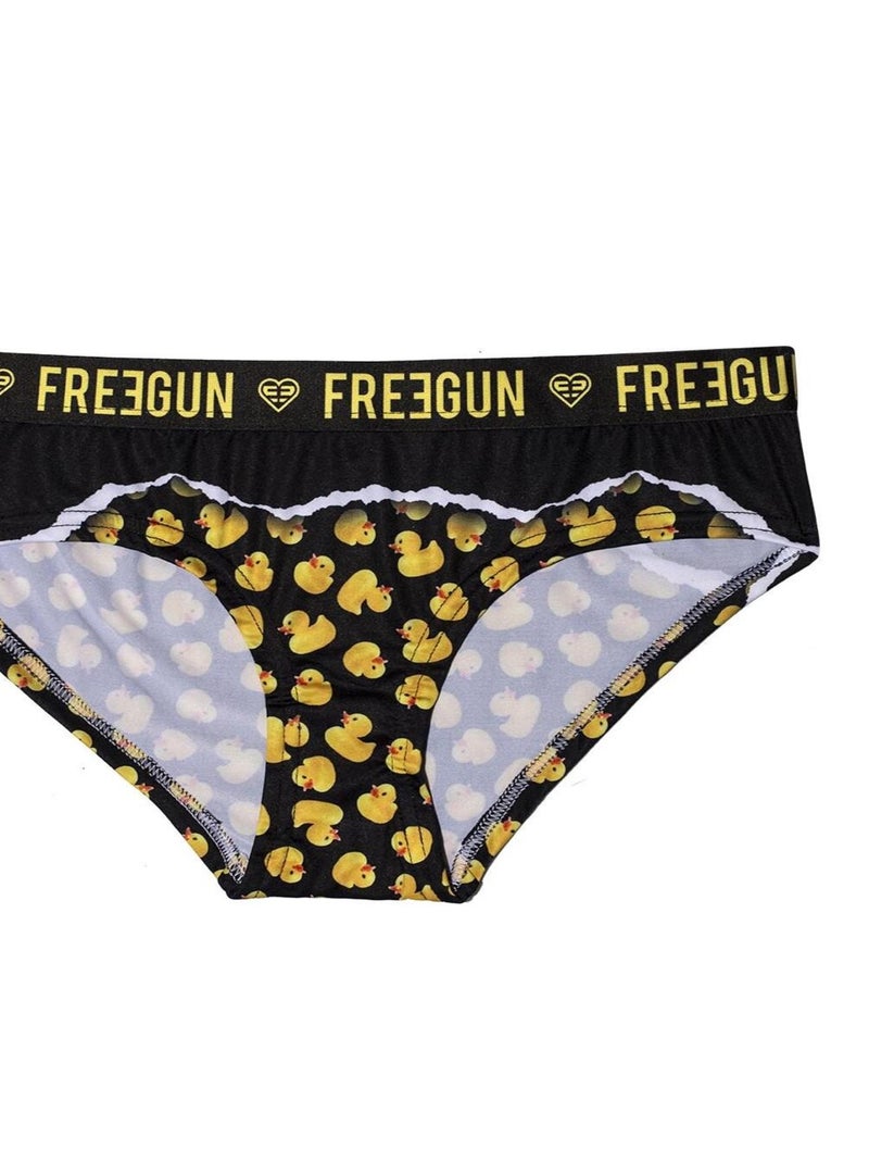 Boxer femme Best Of Anniversary Duck Freegun Jaune - Kiabi