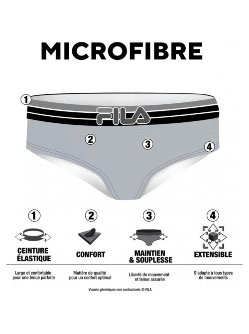 Boxer Femme en Polyamide Découpe laser Uni Fila - Kiabi