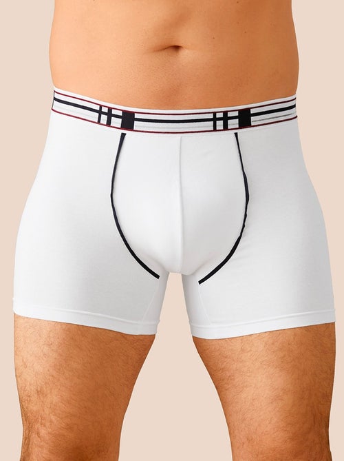 Boxer fermé coton stretch - lot de 2 - Afibel - Kiabi