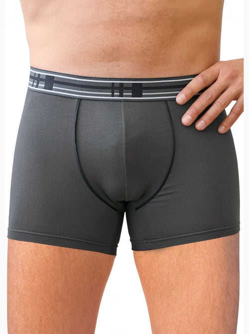 Boxer fermé coton stretch - lot de 2 - Afibel - Kiabi