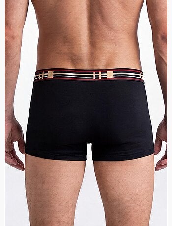 Boxer fermé coton stretch - lot de 2 - afibel
