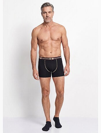 Boxer fermé coton stretch - lot de 2 - afibel
