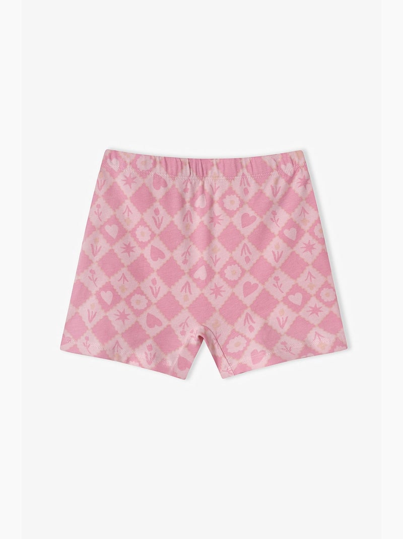 Boxer fille princess print à motif étoiles penti Rose - Kiabi
