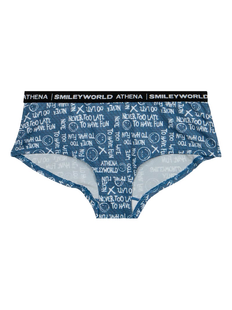 Boxer fille SmileyWorld® I Athena Bleu - Kiabi