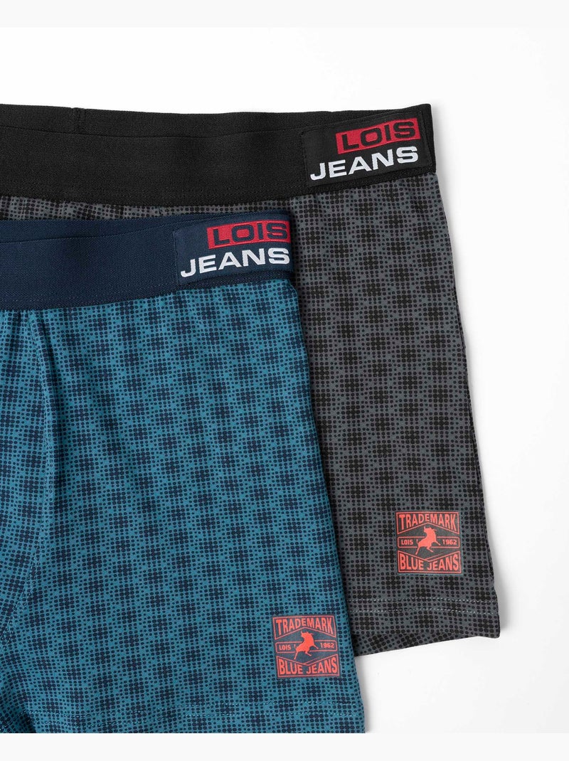 Boxer foncé LOIS pour homme (boîte de 2 unités) Multicolore - Kiabi